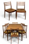 MID-CENTURY TEAK G PLAN 'BRASILIA' EXTENDING DINING TABLE circa 1964 by Victor Wilkins, (only one