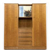 MID-CENTURY 'BENSONS OF BOOTLE' TEAK COMPACTUM circa 1950s/60s, 171 (h) x 160 (w) x 42cms (d)