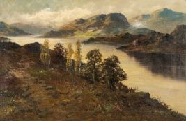 CHARLES MAURICE (a.k.a FRANCIS E. JAMIESON) (1895-1950) oil on canvas - Highlands loch with