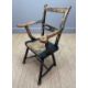 PRIMITIVE ELM & ASH ARMCHAIR, 19th Century, retaining traces of dark green paint, the tapering - Image 7 of 13