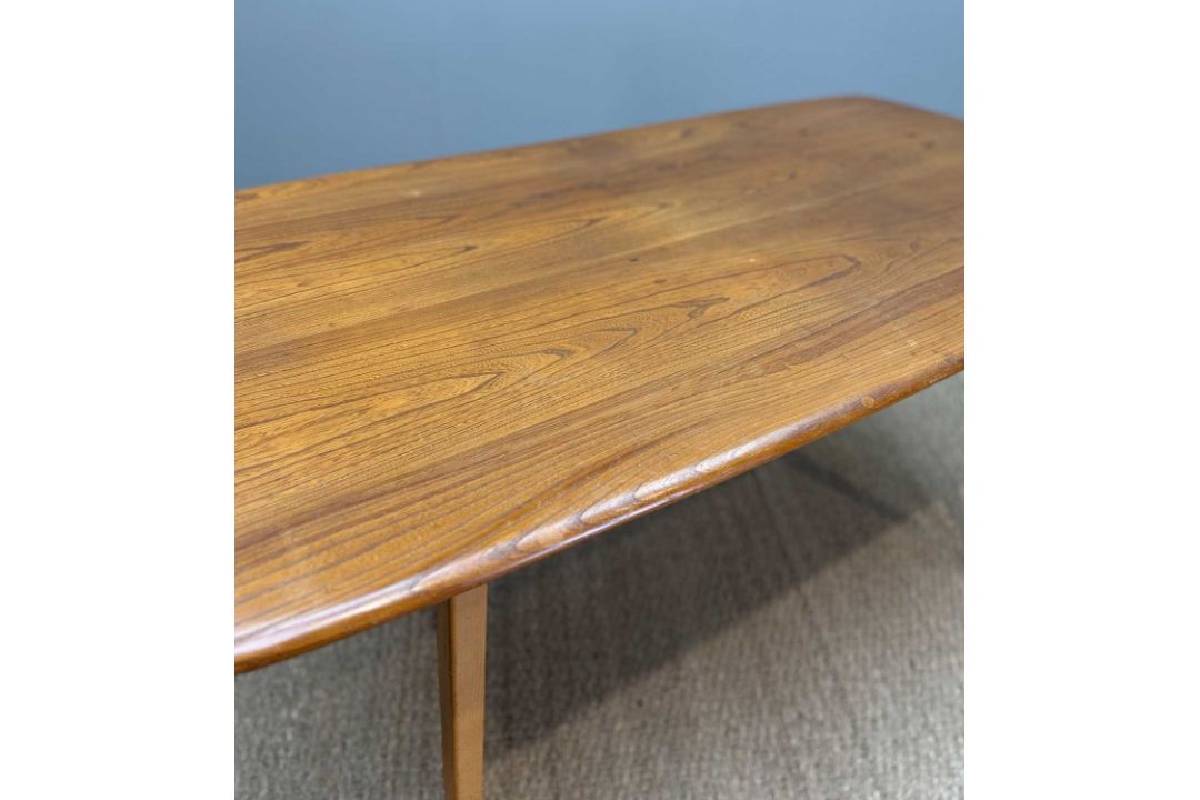 MID-CENTURY ERCOL 382 REFECTORY TABLE, natural finish, 71 (h) x 152 (w) x 76cms (d) Provenance: - Image 3 of 4