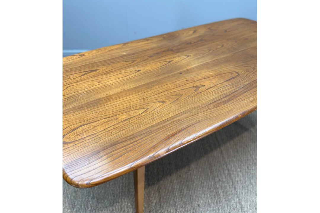MID-CENTURY ERCOL 382 REFECTORY TABLE, natural finish, 71 (h) x 152 (w) x 76cms (d) Provenance: - Image 4 of 4