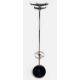 MID-CENTURY HAGO PRODUCTS COAT & UMBRELLA STAND, chrome column with black cast iron base, 164cms (h) - Image 1 of 4