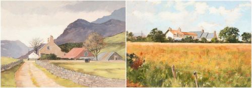 ‡ R. KENNETH KERNICK (Welsh 1905-1985) watercolours - two landscape paintings, one entitled verso '
