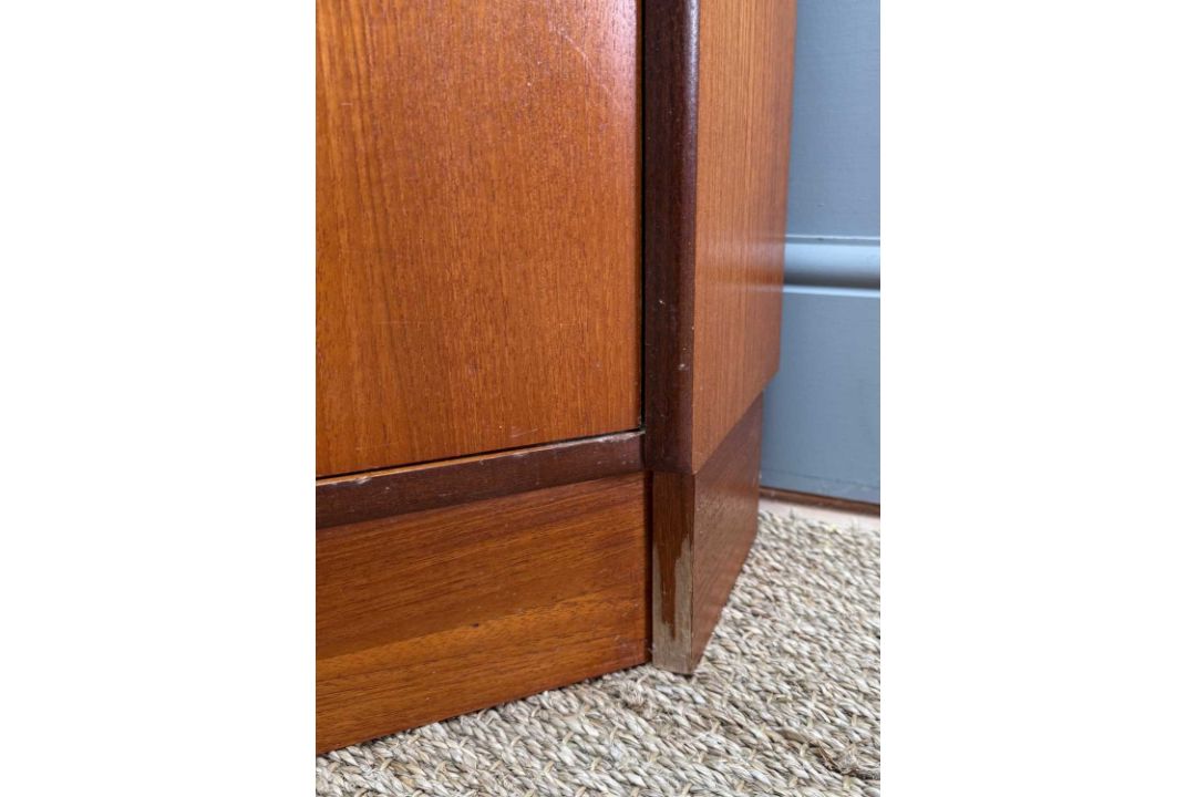 TWO MID-CENTURY TEAK CORNER UNITS, one by Turnidge of London, 170 (h) x 65cms (d), the other G-Plan: - Image 6 of 6