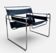 MID-CENTURY MARCEL BREUER WASSILY STYLE LOUNGE CHAIR, 73 (h) x 78cms (w) Provenance: private