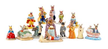 COLLECTION OF ROYAL DOULTON BUNNYKINS FIGURINES, including Angel, Businessman, Juliet, Romeo,