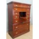EARLY 20TH CENTURY SCOTTISH STYLE MAHOGANY 'BUREAU' CHEST, upper section with an arrangement of - Image 3 of 5
