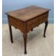 19TH CENTURY OAK LOWBOY, three frieze drawers, front cabriole legs, pad feet, 70 (h) x 80 (w) x - Image 3 of 4