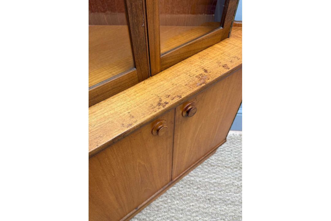 TWO MID-CENTURY TEAK CORNER UNITS, one by Turnidge of London, 170 (h) x 65cms (d), the other G-Plan: - Image 3 of 6