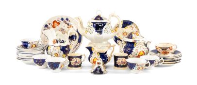 ASSORTED GAUDY WELSH CHINA, including teapot and cover, two milk jugs, sucrier and cover, various