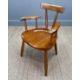 UNUSUAL VERNACULAR WINDSOR CHAIR, stout spindles supporting independent cresting rail and paddle - Image 2 of 5