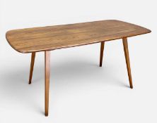 MID-CENTURY ERCOL 382 REFECTORY TABLE, natural finish, 71 (h) x 152 (w) x 76cms (d) Provenance: