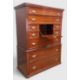 EARLY 20TH CENTURY SCOTTISH STYLE MAHOGANY 'BUREAU' CHEST, upper section with an arrangement of - Image 1 of 5