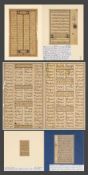 GROUP OF MANUSCRIPTS comprising: SHAHNAMEH FERDOWSI MANUSCRIPT PAGE, Northern India, circa 19th
