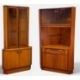 TWO MID-CENTURY TEAK CORNER UNITS, one by Turnidge of London, 170 (h) x 65cms (d), the other G-Plan: - Image 1 of 6
