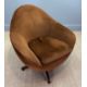 MID-CENTURY 'SWIVEL & ROCK' EGG CHAIR, in the manner of Greaves and Thomas, chocolate brown Dralon - Image 2 of 7