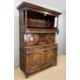 18TH CENTURY WELSH OAK TRIDARN, panel-back canopy top on turned supports, central section of arch - Image 2 of 12