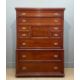 EARLY 20TH CENTURY SCOTTISH STYLE MAHOGANY 'BUREAU' CHEST, upper section with an arrangement of - Image 2 of 5