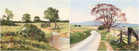 ‡ R. KENNETH KERNICK (Welsh 1905-1985) watercolours - two landscape paintings, one entitled verso '
