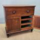 UNUSUAL ANTIQUE MAHOGANY SECRETAIRE CABINET, drop-front writing desk, fitted interior, lower - Image 11 of 13