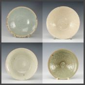 INTERESTING GROUP EARLY CHINESE CERAMICS comprising: QINGBAI 'TWIN FISH' BOWL, Southern Song