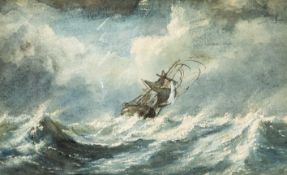 ATTRIBUTED TO CAPTAIN RICHARD BRYDGES BEECHEY RHA (British/Irish 1808-1895) watercolour - sailing