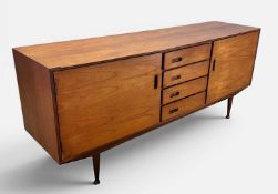 MID-CENTURY TEAK SIDEBOARD BY MEREDEW, 72 (h) x 170 (w) x 47cms (d) Provenance: private collection