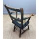 PRIMITIVE ELM & ASH ARMCHAIR, 19th Century, retaining traces of dark green paint, the tapering - Image 4 of 13