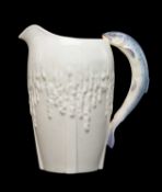 ROYAL WORCESTER FOR ASPREY'S PORCELAIN JUG, decorated by Harry Ayrton, the white body with moulded