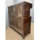 18TH CENTURY WELSH OAK TRIDARN, panel-back canopy top on turned supports, central section of arch - Image 7 of 12