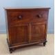 UNUSUAL ANTIQUE MAHOGANY SECRETAIRE CABINET, drop-front writing desk, fitted interior, lower - Image 2 of 13