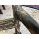 PRIMITIVE ELM & ASH ARMCHAIR, 19th Century, retaining traces of dark green paint, the tapering - Image 8 of 13