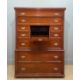 EARLY 20TH CENTURY SCOTTISH STYLE MAHOGANY 'BUREAU' CHEST, upper section with an arrangement of - Image 4 of 5