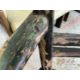 PRIMITIVE ELM & ASH ARMCHAIR, 19th Century, retaining traces of dark green paint, the tapering - Image 9 of 13