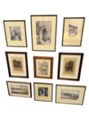 CHESTER INTEREST: W.R. BOYD five monochrome drypoint etchings - Chester landmarks; E. PIPER two
