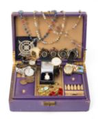 ASSORTED GENT'S WRISTWATCHES & MIXED COSTUME JEWELLERY, including Seiko stainless steel gent's