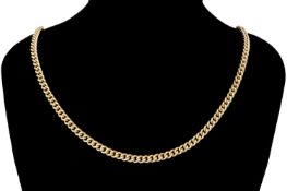 9CT CURB-LINK NECKLACE, 55.6cm, 44.3g Provenance: private collection Cardiff Comments: good overall