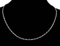 YELLOW & WHITE METAL CHAIN, stamped '9ct', 41.5cms long, 6.2g Provenance: private collection