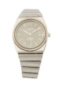 OMEGA MEGASONIC 720HZ CONSTELLATION CHRONOMETER, stainless steel gent's wristwatch with slate