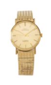 VINTAGE 9CT GOLD SWISS EMPEROR WRISTWATCH, the circular dial marked '17 Jewels Incabloc', baton hour