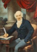 CIRCLE OF HENRY HOPPNER MEYER (English, 1780-1847) watercolour - portrait of Giovanni Battista