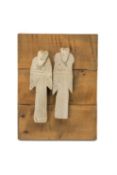 ‡ JOHN MALTBY (English, 1936-2020) sculpture - '2 Cold Angels', entitled and signed verso in pencil,