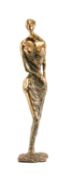 ‡ ARTHUR DOOLEY (English, 1929 - 1994) textured and polished bronze - 'The Debutante', monogrammed