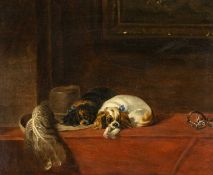 AFTER EDWIN HENRY LANDSEER RA (English, 1802-1873) oil on canvas - King Charles Spaniels, ('The