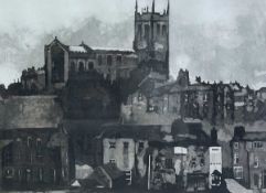 ANNE COCKELL (English, active 1970s/80s) black and white etching (2/5) - entitled 'Macclesfield