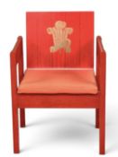 1969 PRINCE OF WALES INVESTITURE CHAIR, designed by Lord Snowdon and manufactured by Welsh Remploy