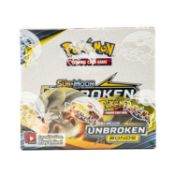POKÉMON SUN & MOON: UNBROKEN BONDS, factory-sealed booster box, containing thirty-six packs