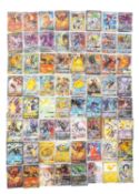 POKÉMON CARDS, a collection of approximately sixty cards from numerous sets, all cards are EX, GX,