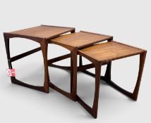MID-CENTURY G-PLAN QUADRILLE TEAK NEST OF TABLES Provenance: consigned via West Wales Comments: